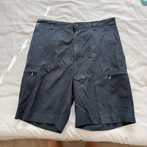 Callaway Golf Men Black Cargo Shorts CX65138 Size 34 Zipper Pockets